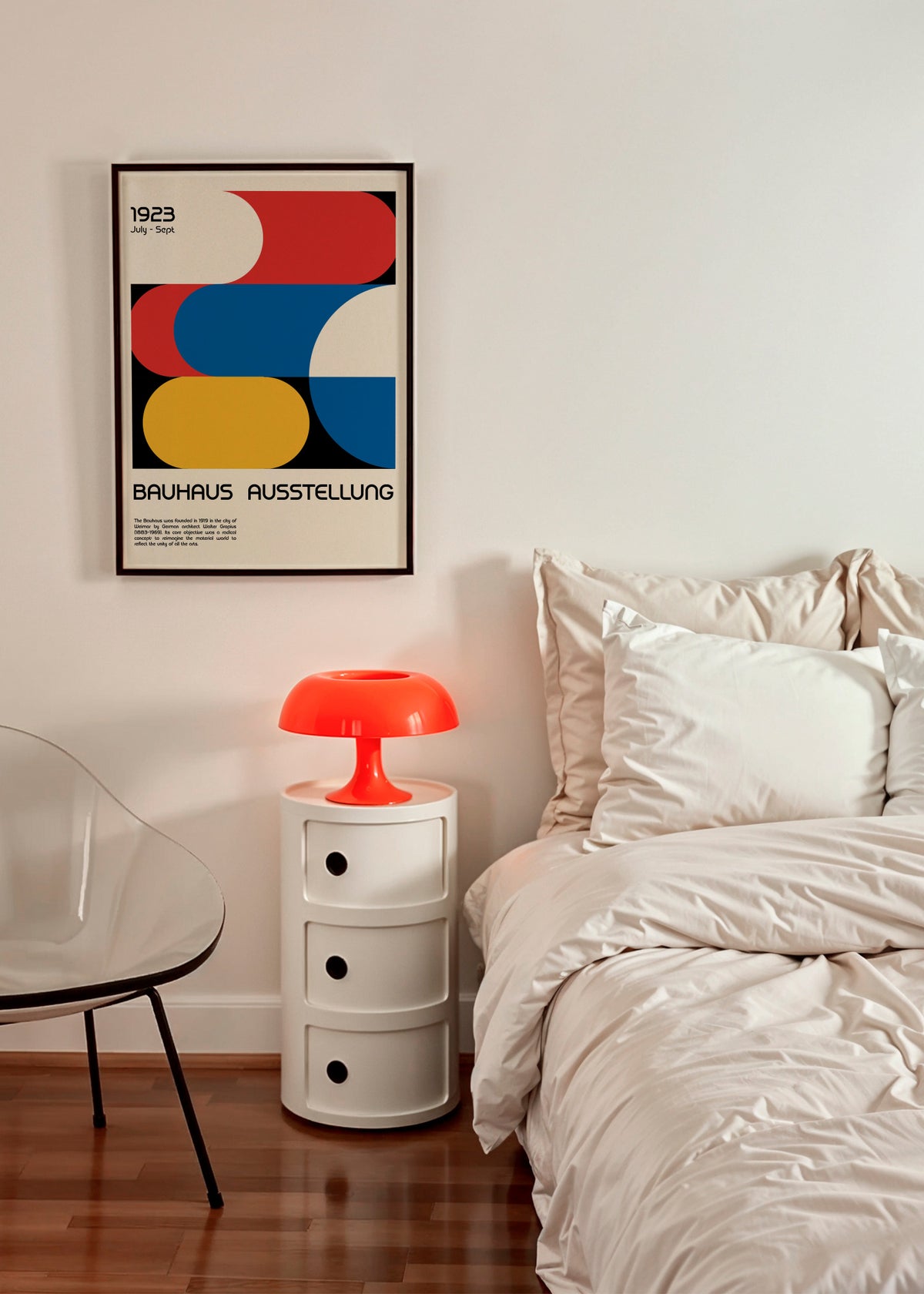 Bauhaus Ausstellung 1923 - Framed poster in an interior
