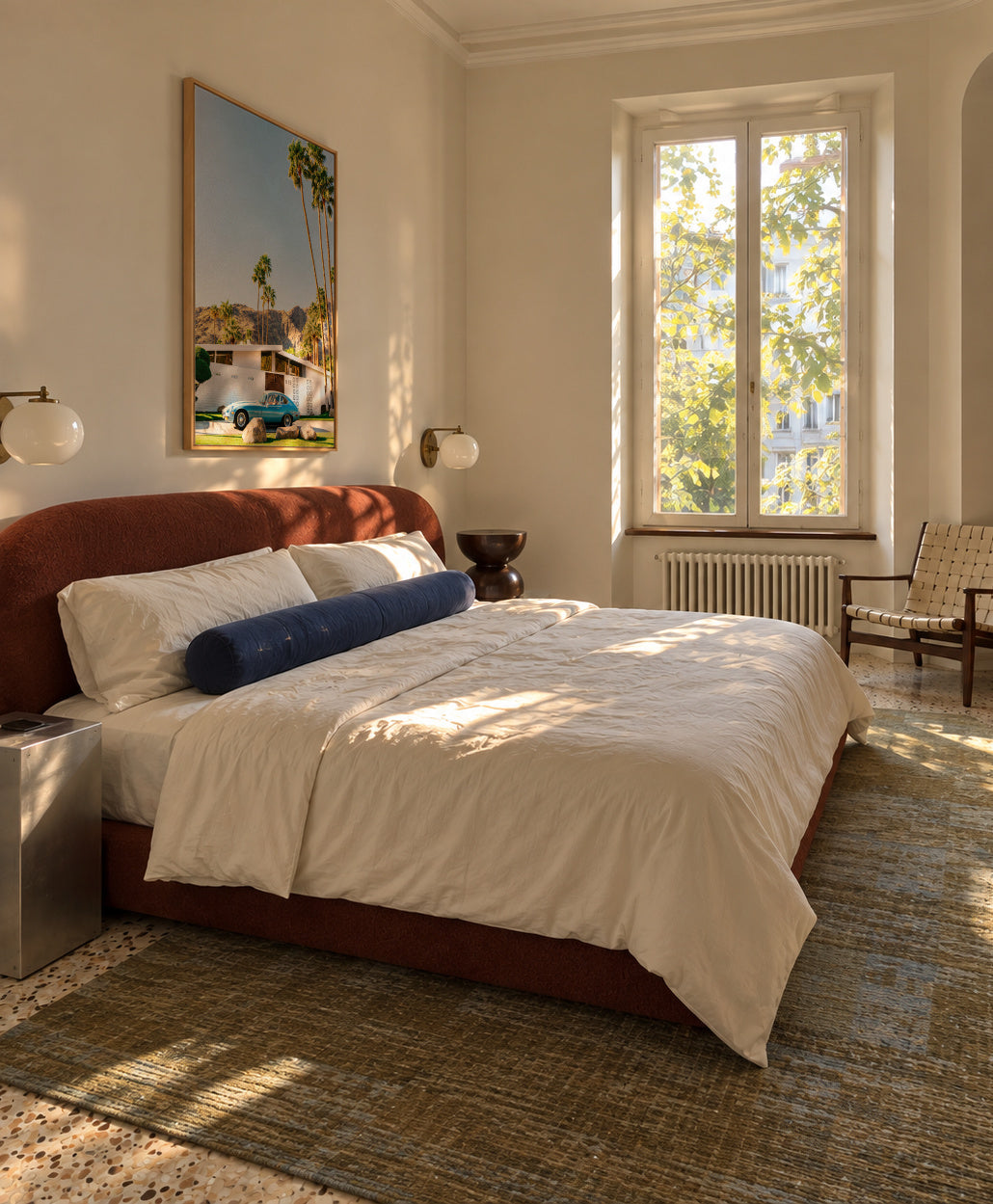 Palm Springs Ride VII - Framed canvas in an interior