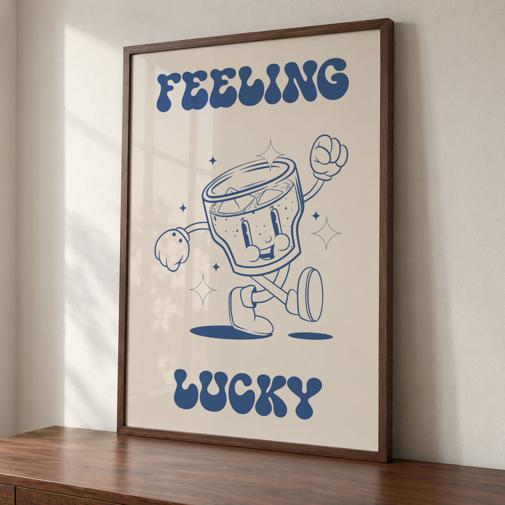 Feeling Lucky - Framed poster detail