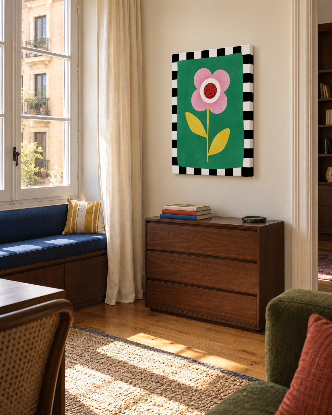 3x4 Aspectratiomixed27 - Unframed canvas in an interior