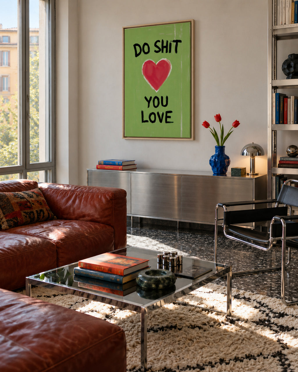 Do Shit You Love - Framed canvas in an interior