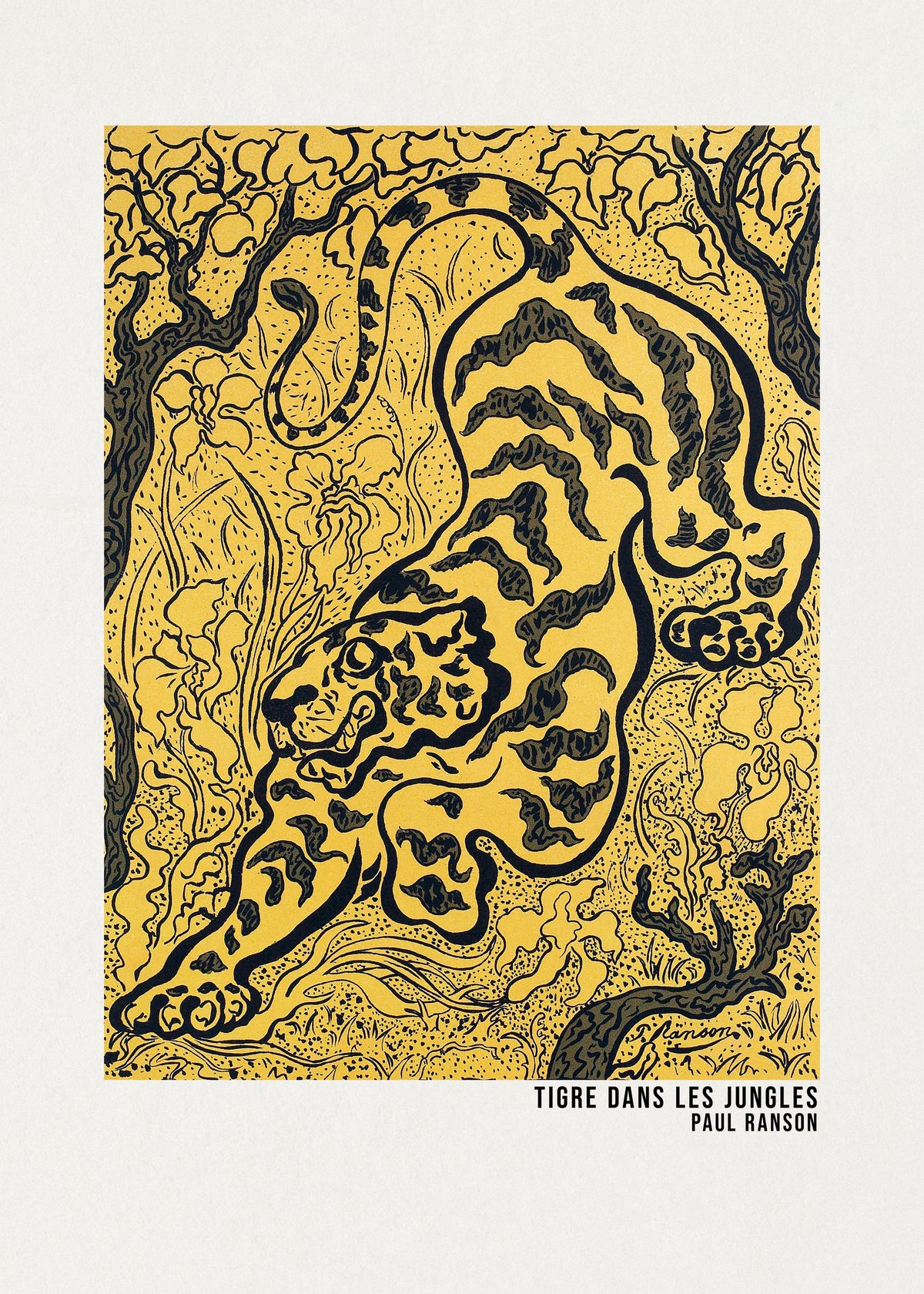 Tigre Dans Les Jungles Poster - Unframed art print