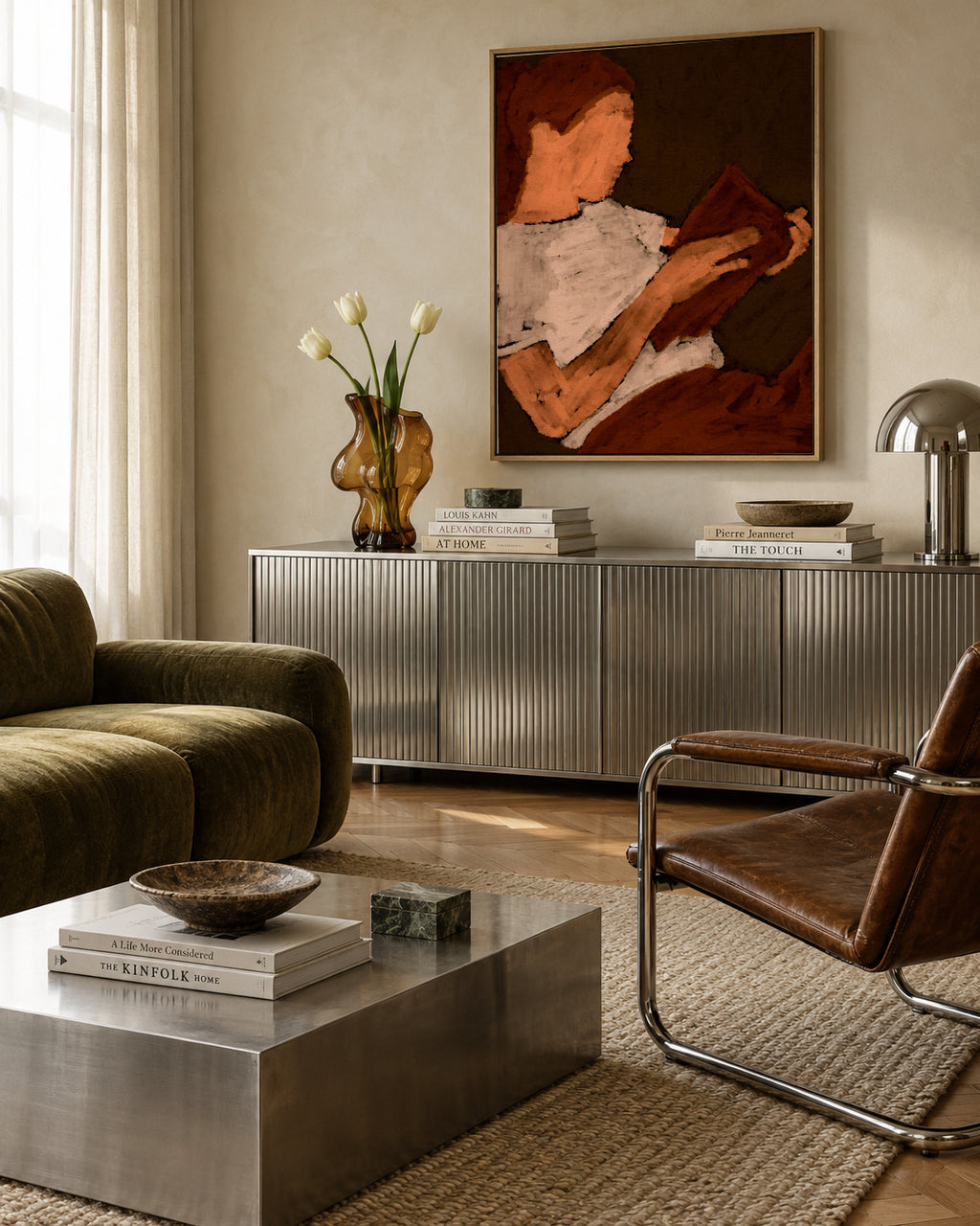 Book lover 4 - Framed canvas in an interior