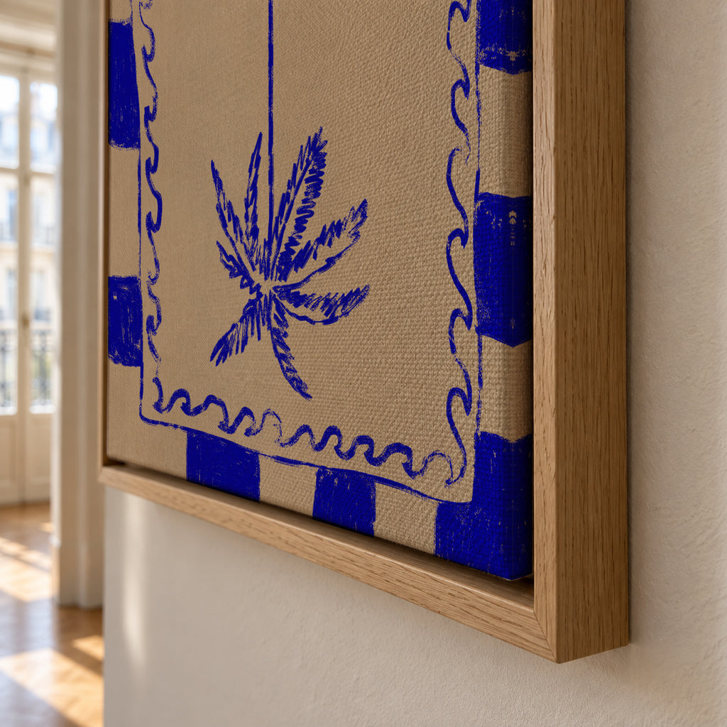 Coastal charm - Framed canvas detail