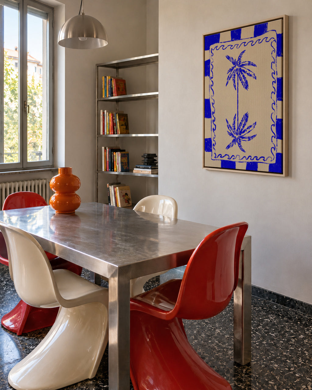 Coastal charm - Framed canvas in an interior