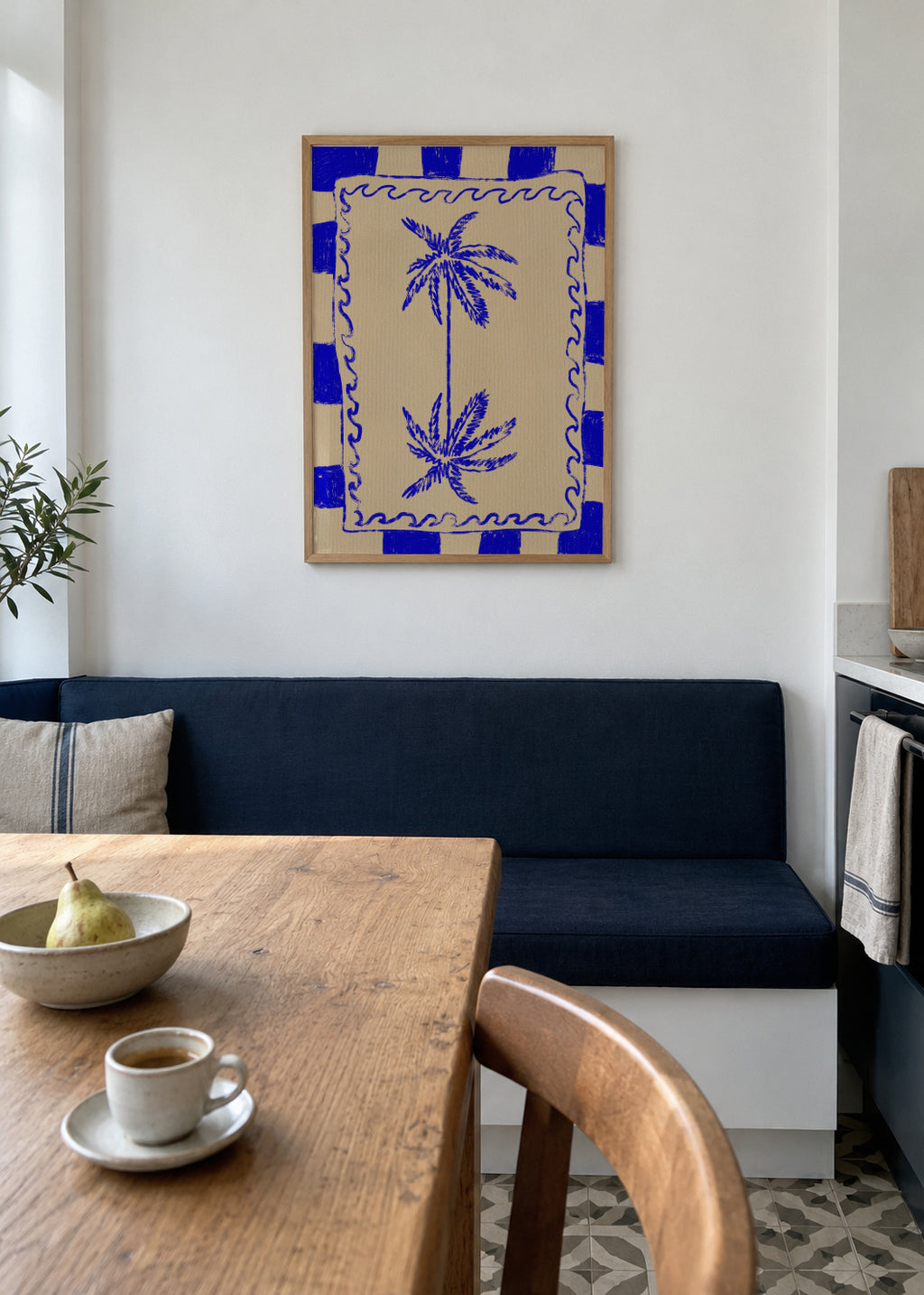 Coastal charm - Framed poster in an interior