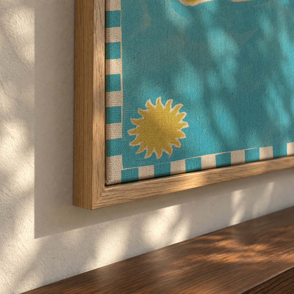 Lush duo 2 - Framed canvas detail