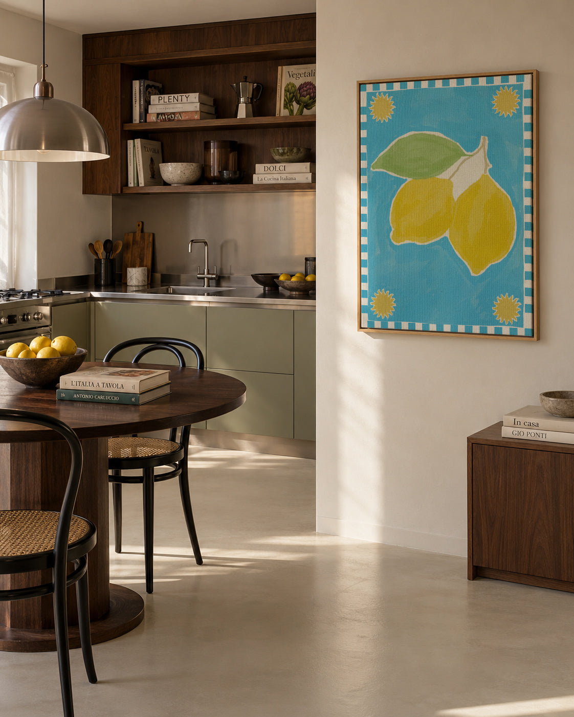 Lush duo 2 - Framed canvas in an interior