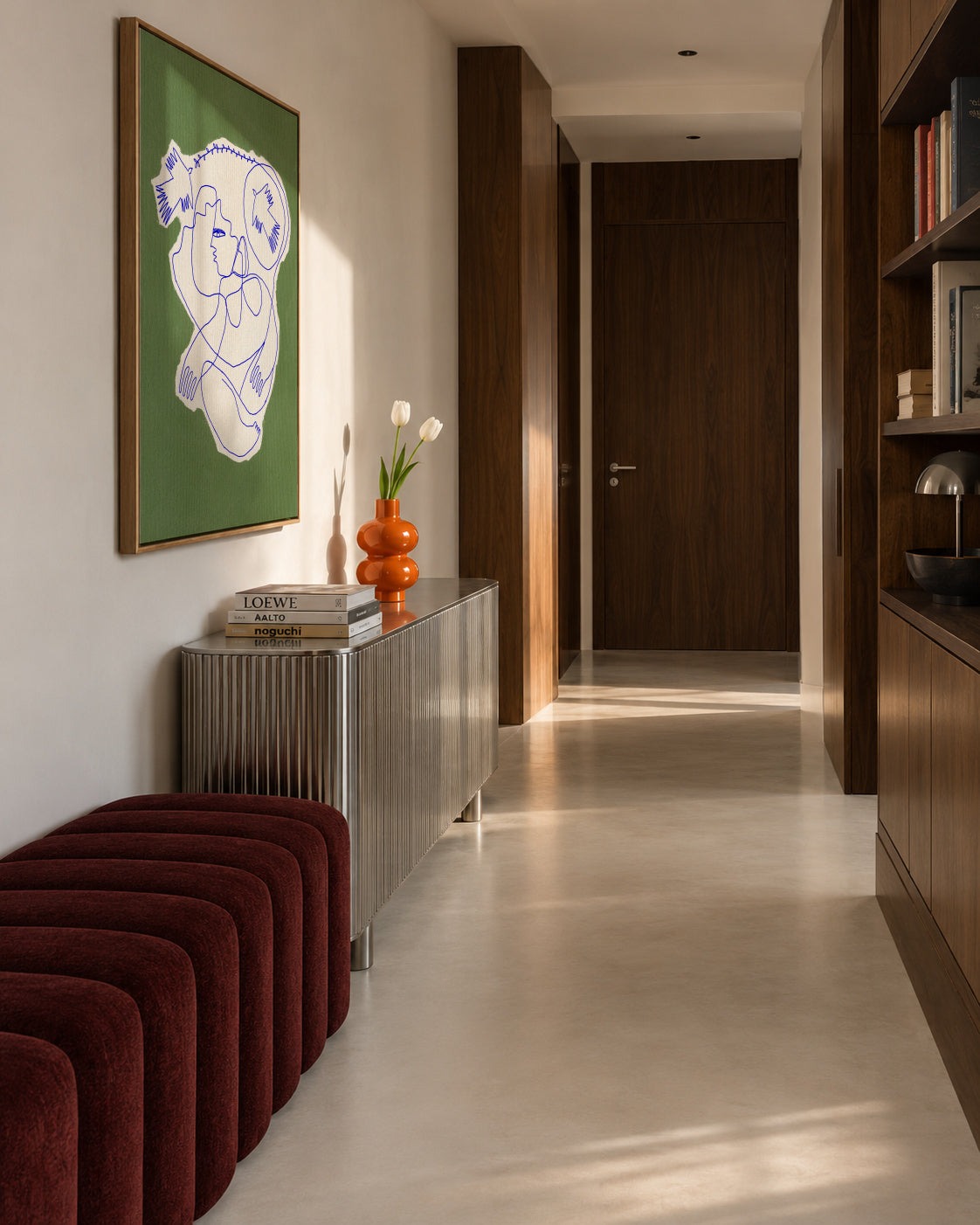 Hunter - Framed canvas in an interior