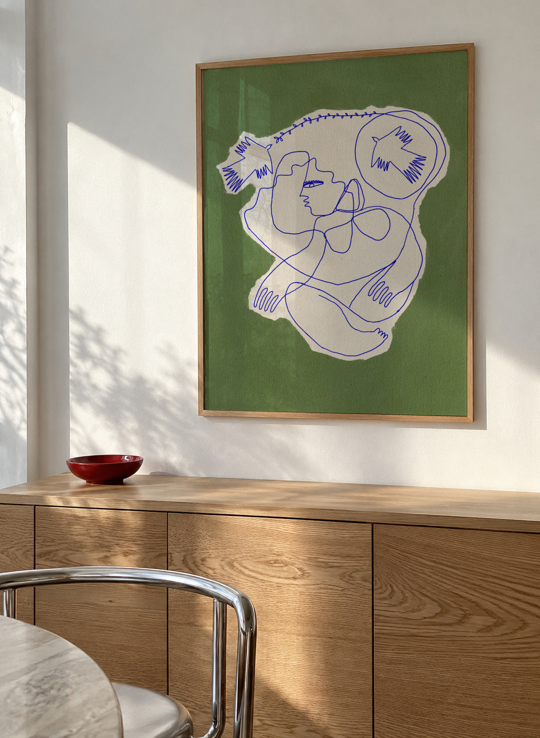 Hunter - Framed poster in an interior
