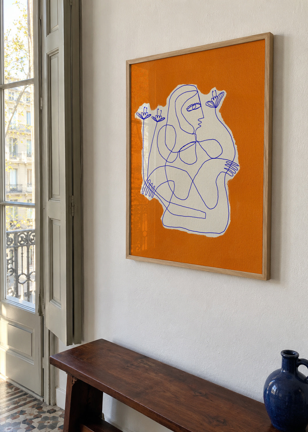 Solitude 1 - Framed poster in an interior