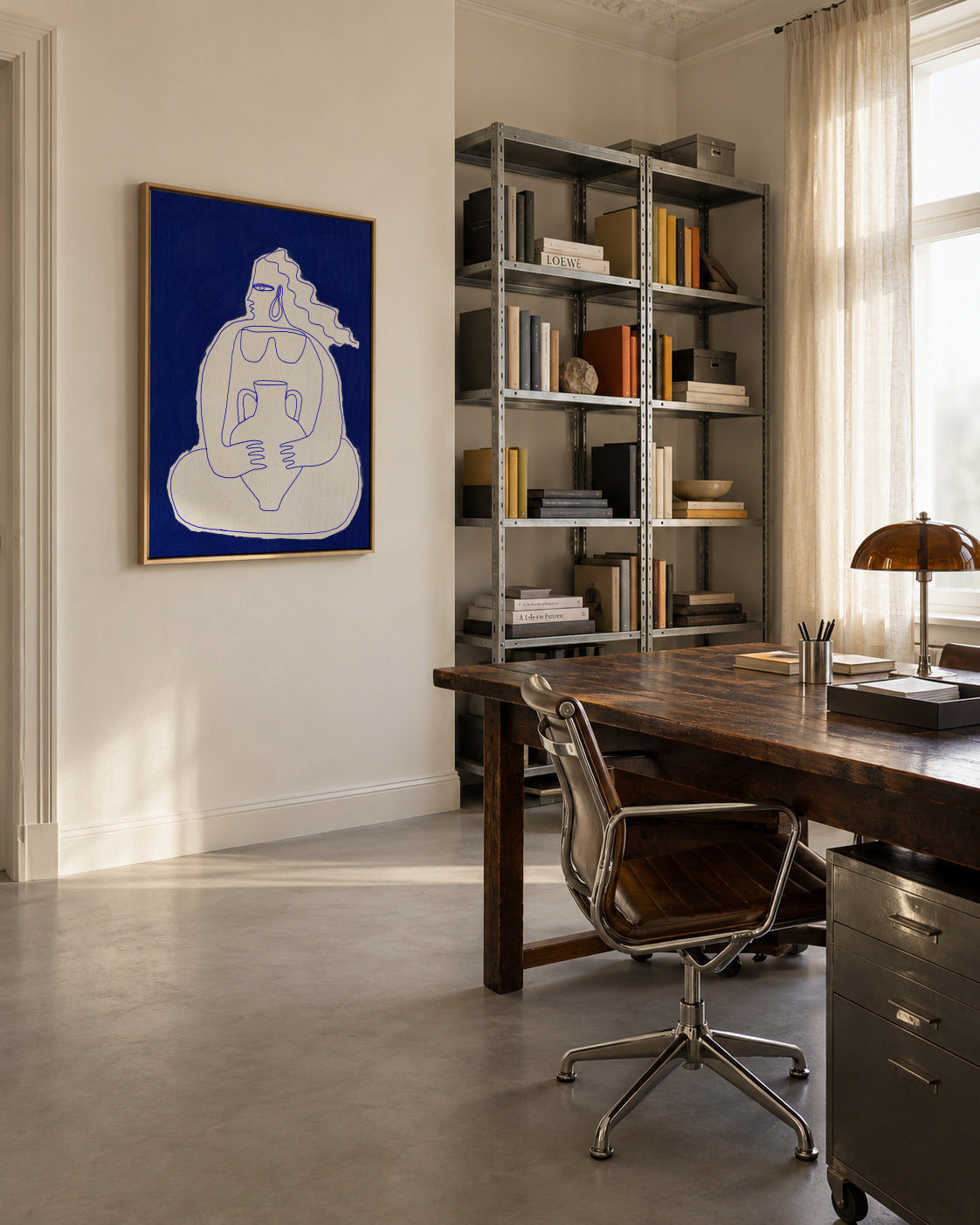 Solitude 2 - Framed canvas in an interior