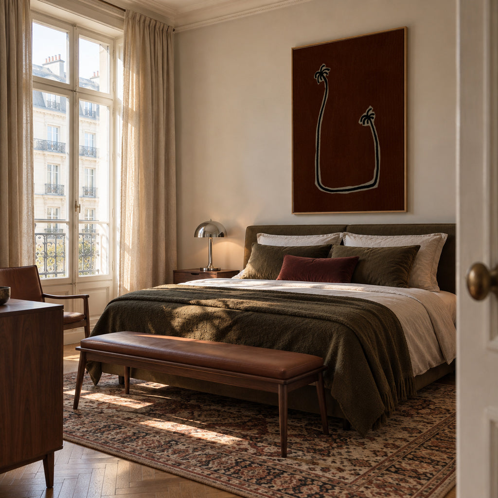 Soul bound – Brown - Framed canvas in an interior