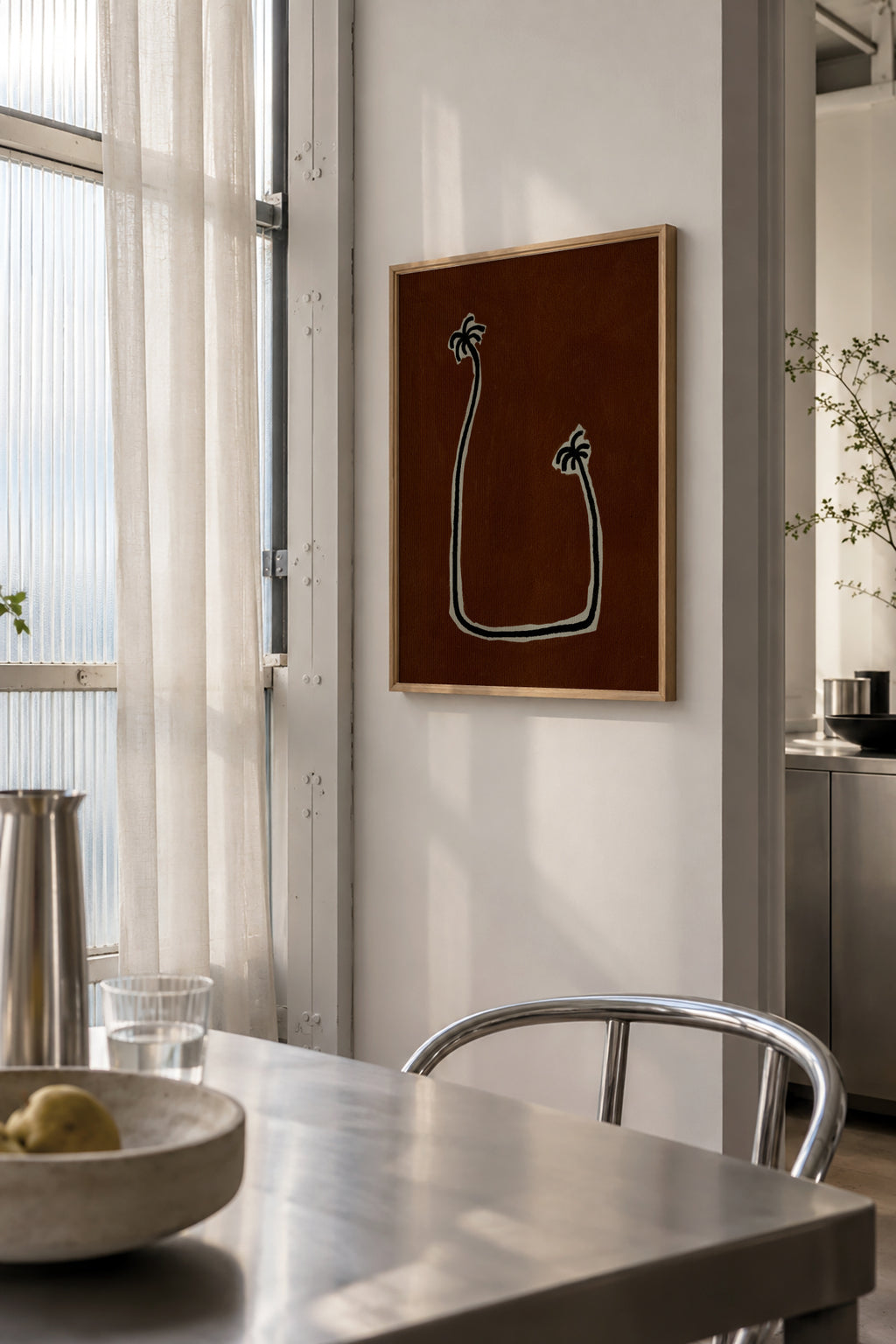 Soul bound – Brown - Framed poster in an interior
