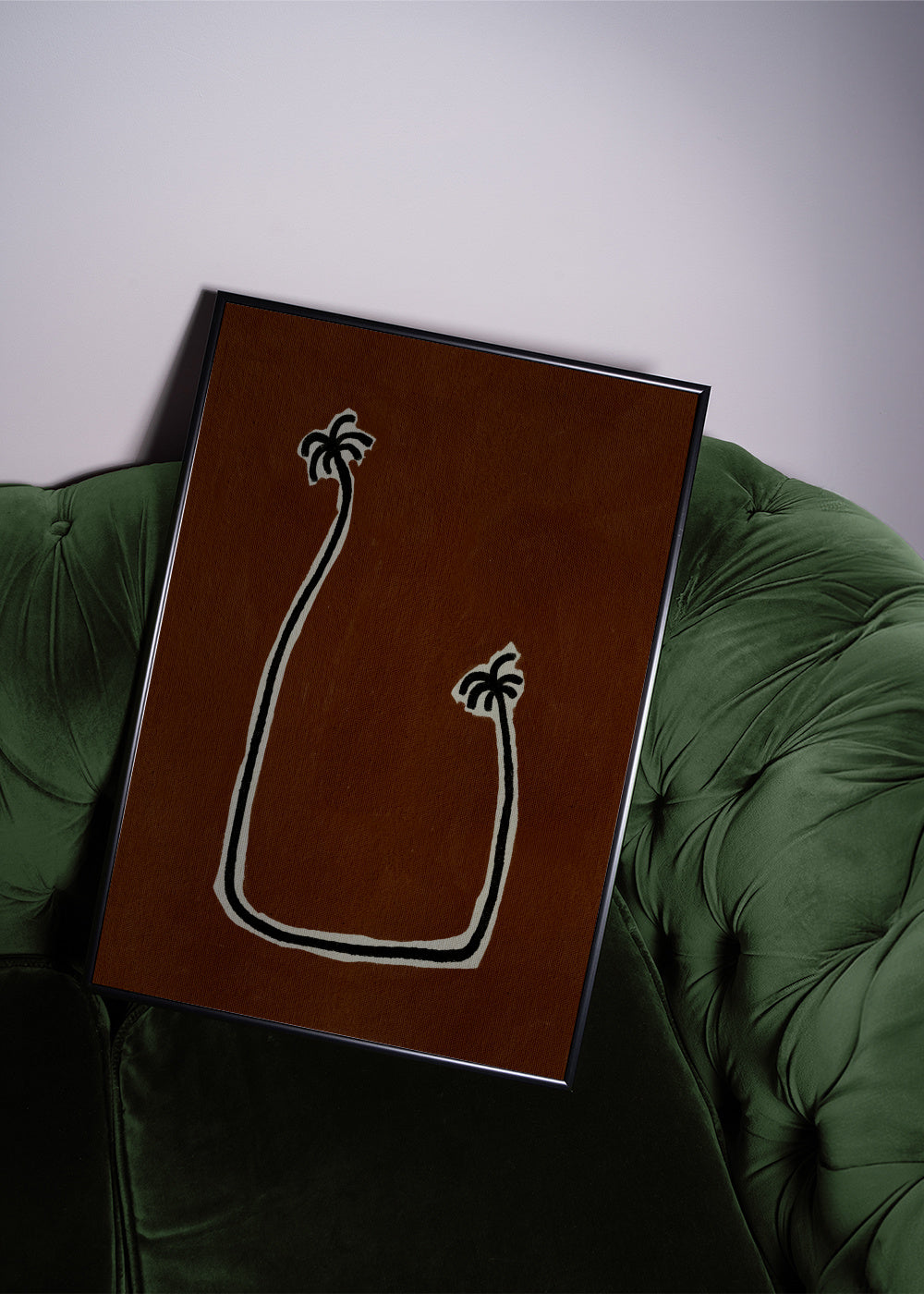 Soul bound – Brown - Framed poster in an interior