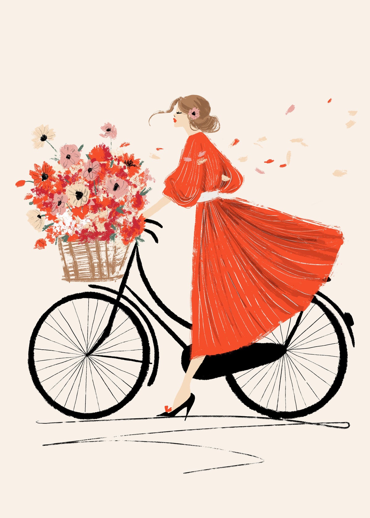 À bicyclette - Unframed art print