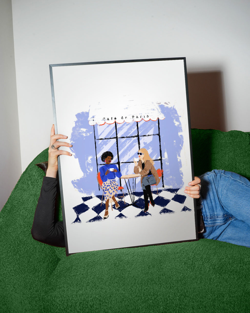 Café de Paris - Framed poster detail