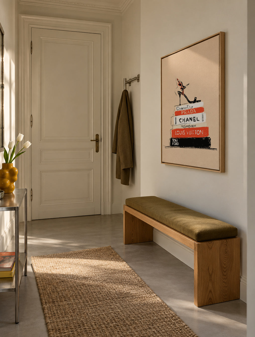Fashion Books - Framed canvas in an interior