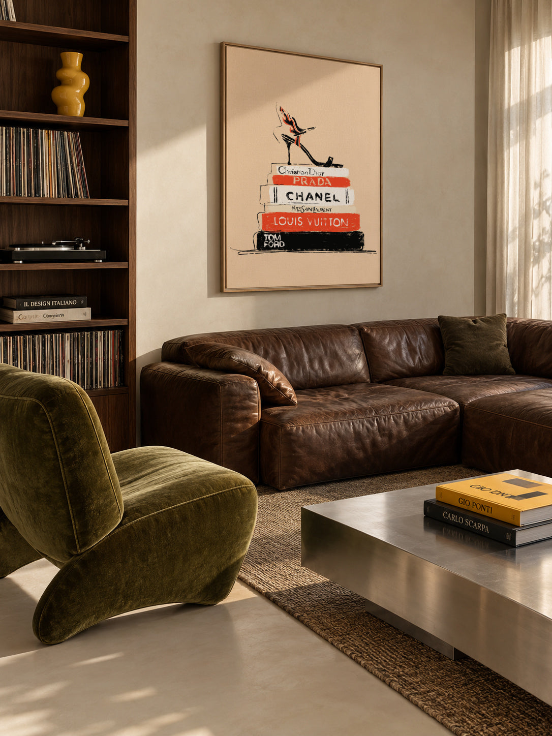 Fashion Books - Framed canvas in an interior