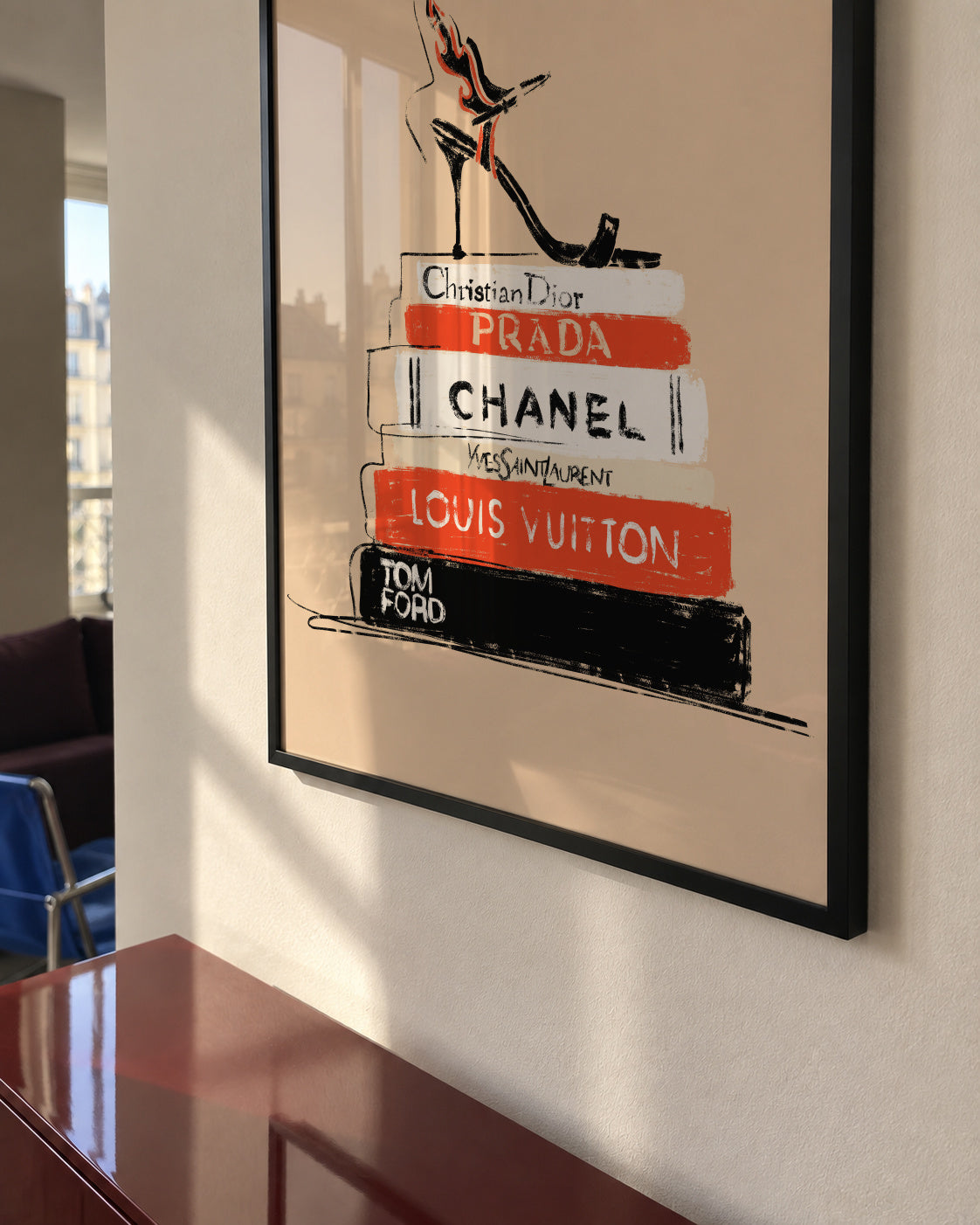 Fashion Books - Framed poster in an interior