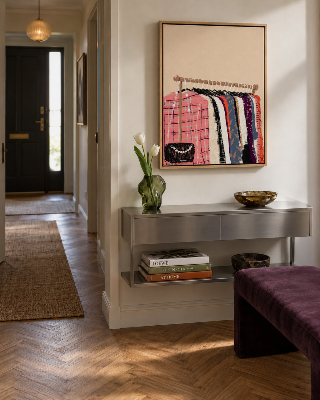 Fashion Clothes - Framed canvas in an interior