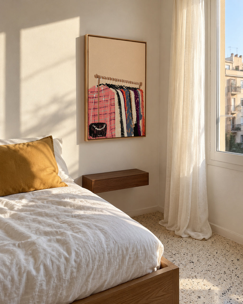Fashion Clothes - Framed canvas in an interior