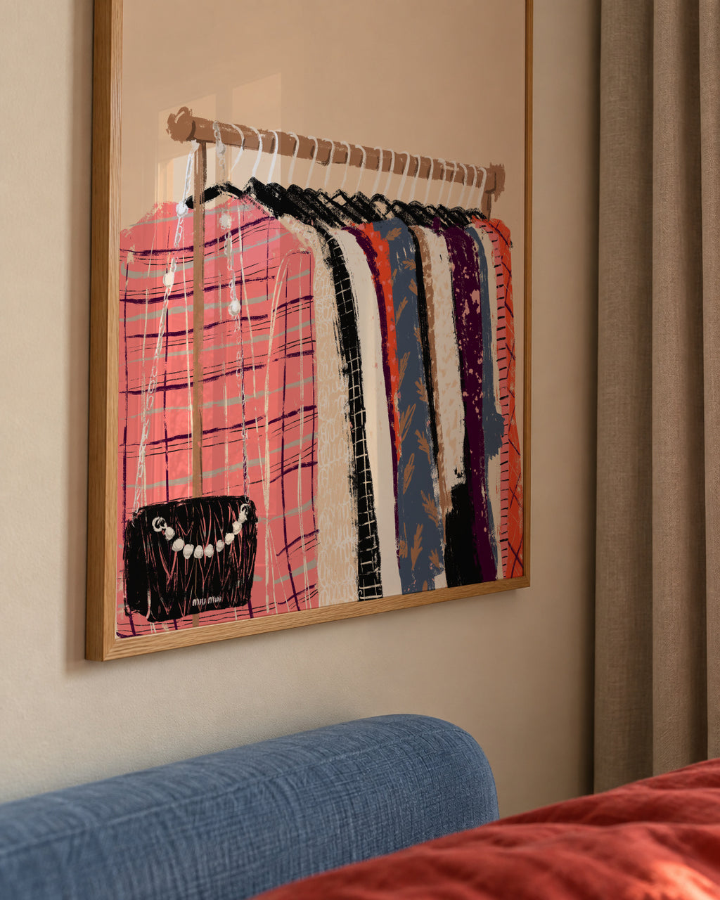 Fashion Clothes - Framed poster detail