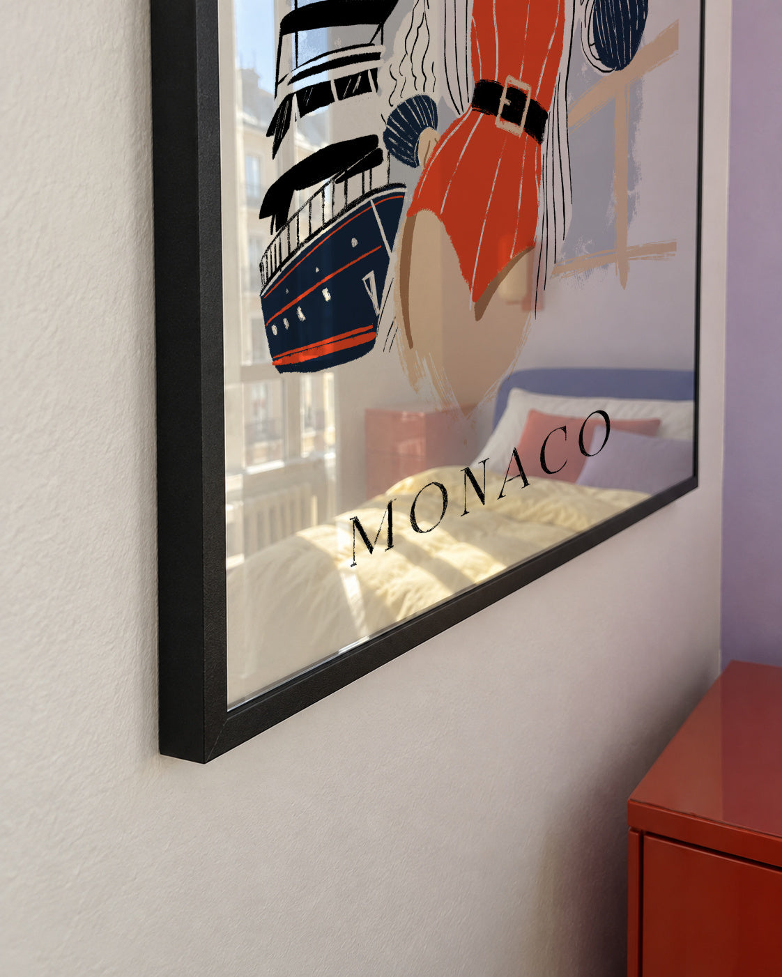 monaco - Framed poster detail