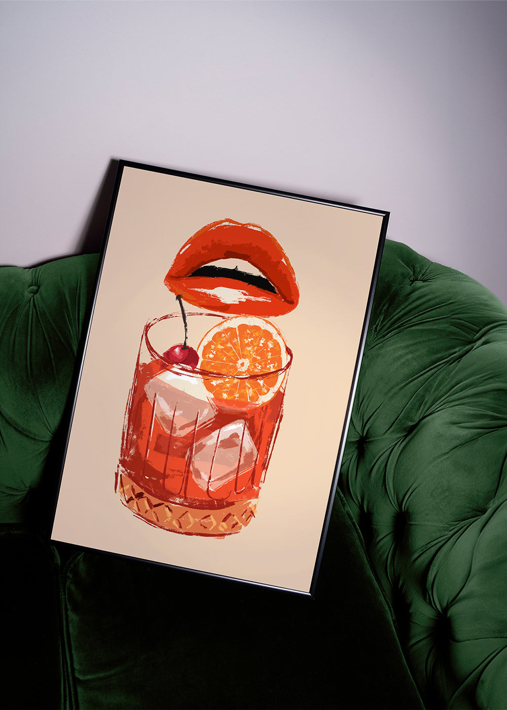 Old fashioned cocktail
