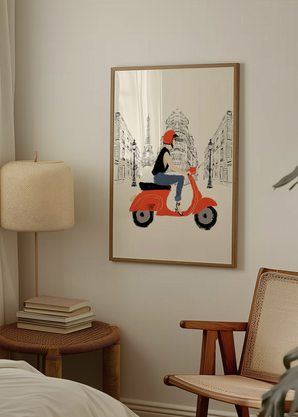 Paris Tour - Framed poster in an interior