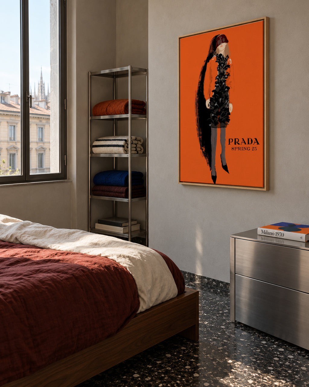 Prada - Framed canvas in an interior