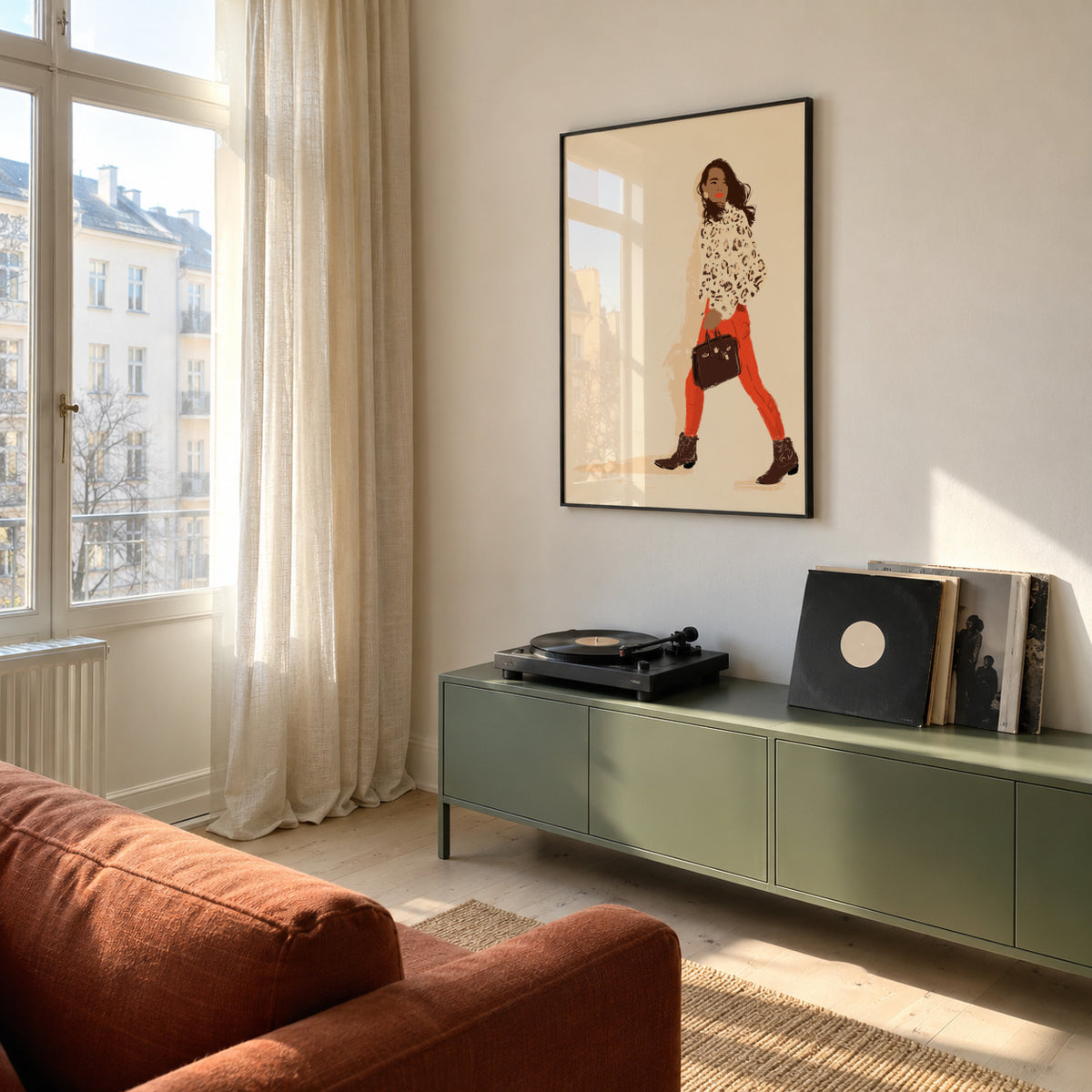 Cowboy boots - Framed poster in an interior