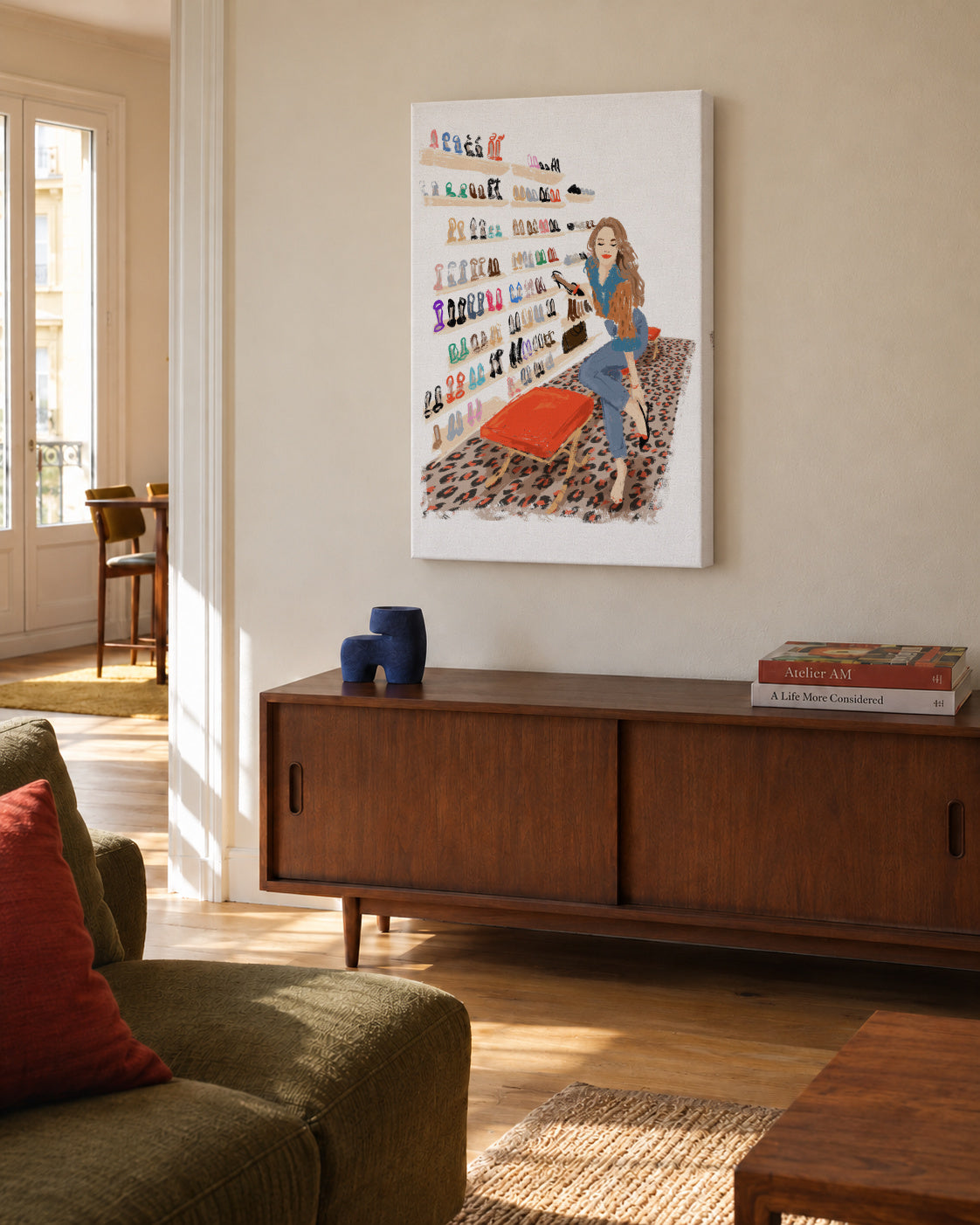 Shoes Shop - Unframed canvas in an interior