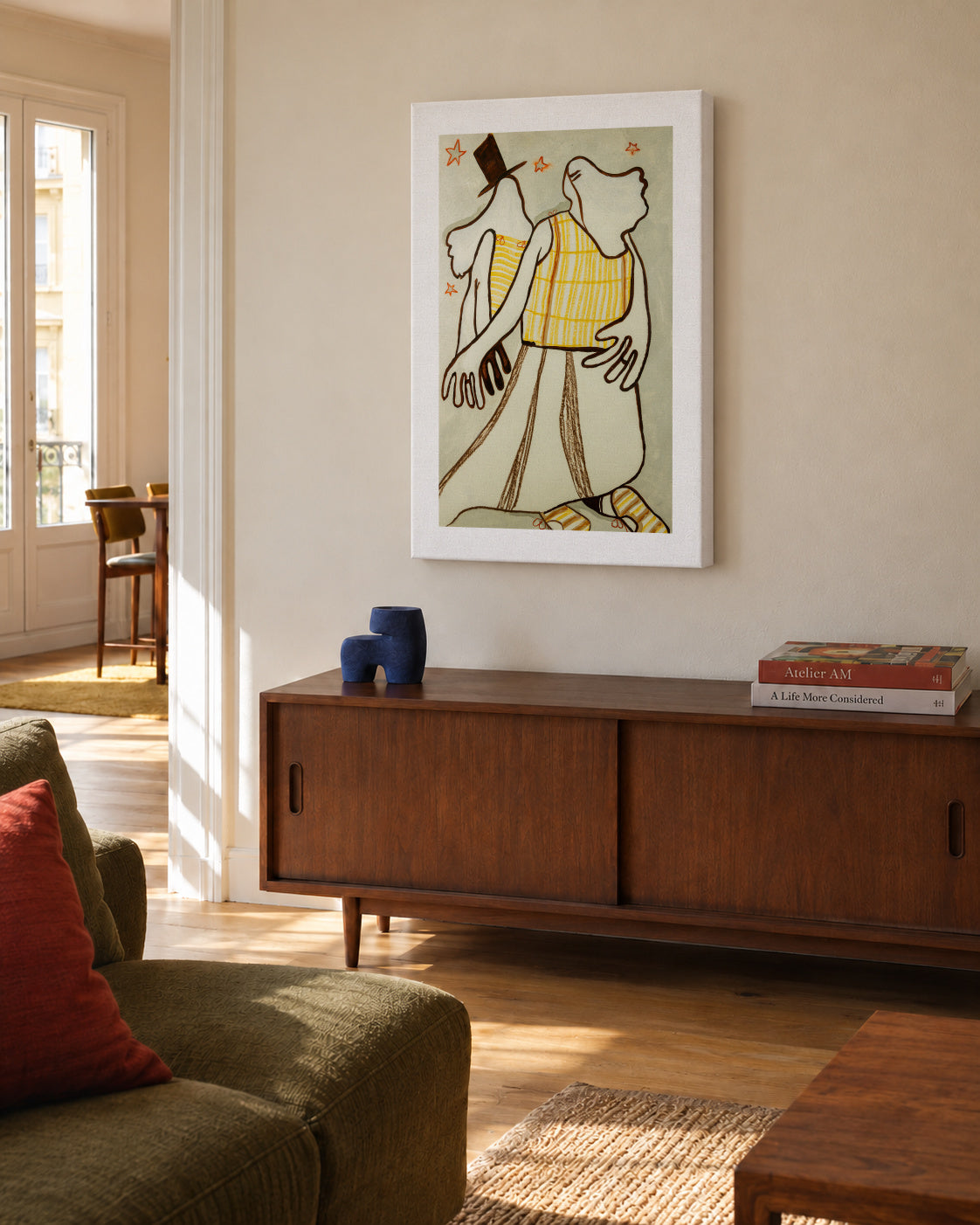 Dancin' - Unframed canvas in an interior