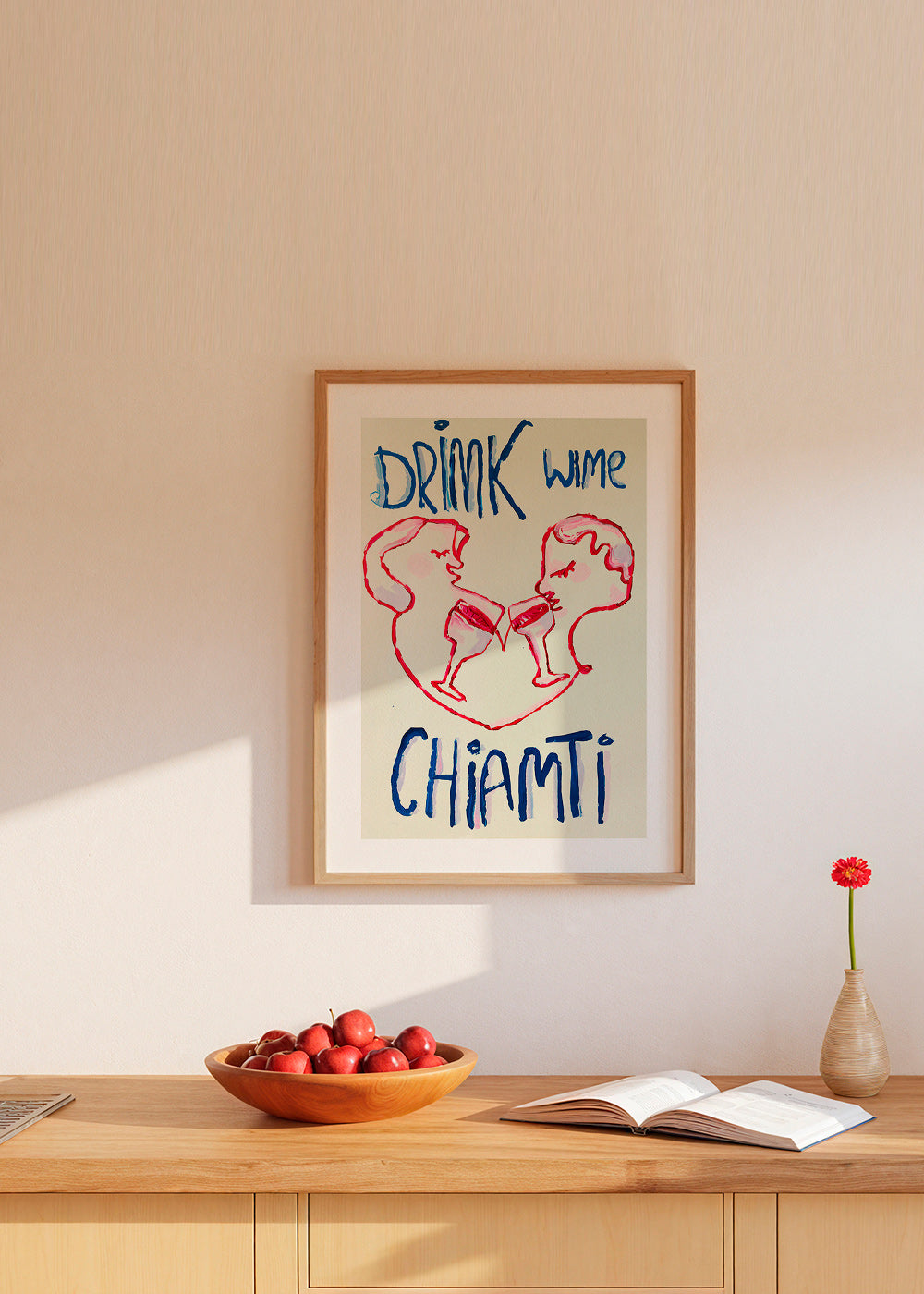 Cuadro de cocina con copas ilustradas – Product2