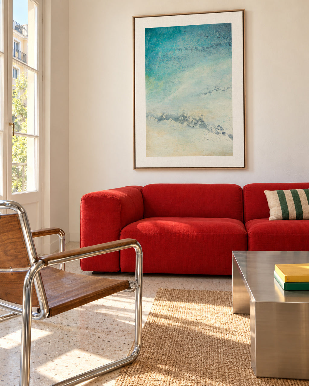 Ibiza - Framed canvas in an interior