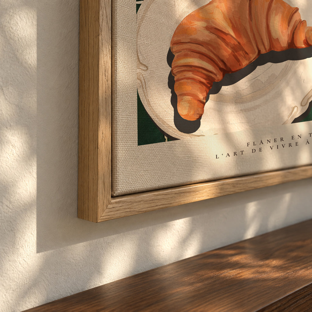 l’art de vivre à la française - Framed canvas detail