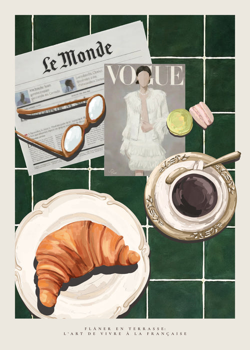 l’art de vivre à la française - Unframed art print