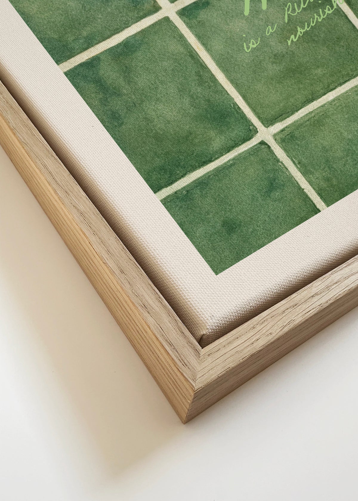 Matcha: the art that nourishes the soul - Framed canvas detail