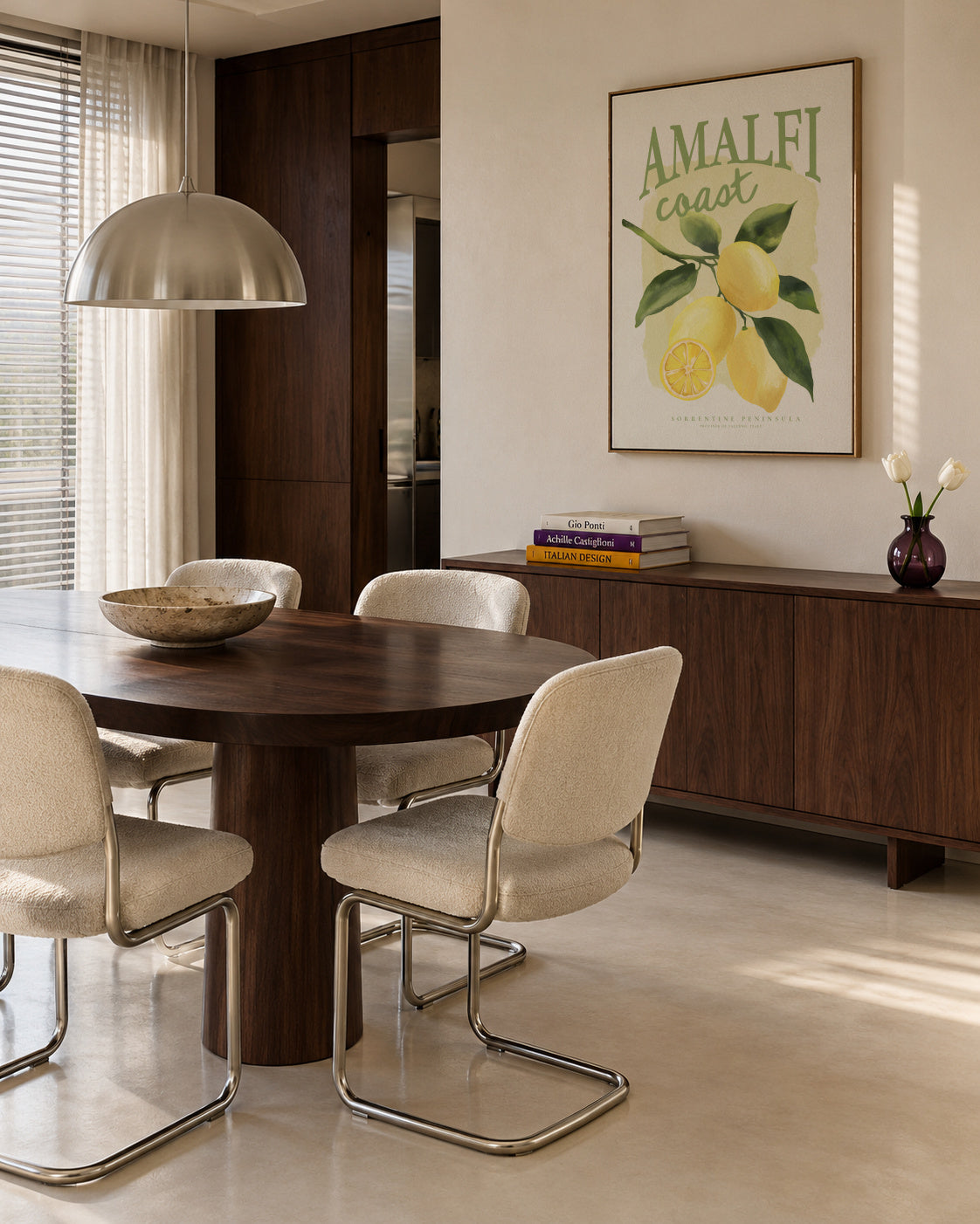 Amalfi Coast - Framed canvas in an interior