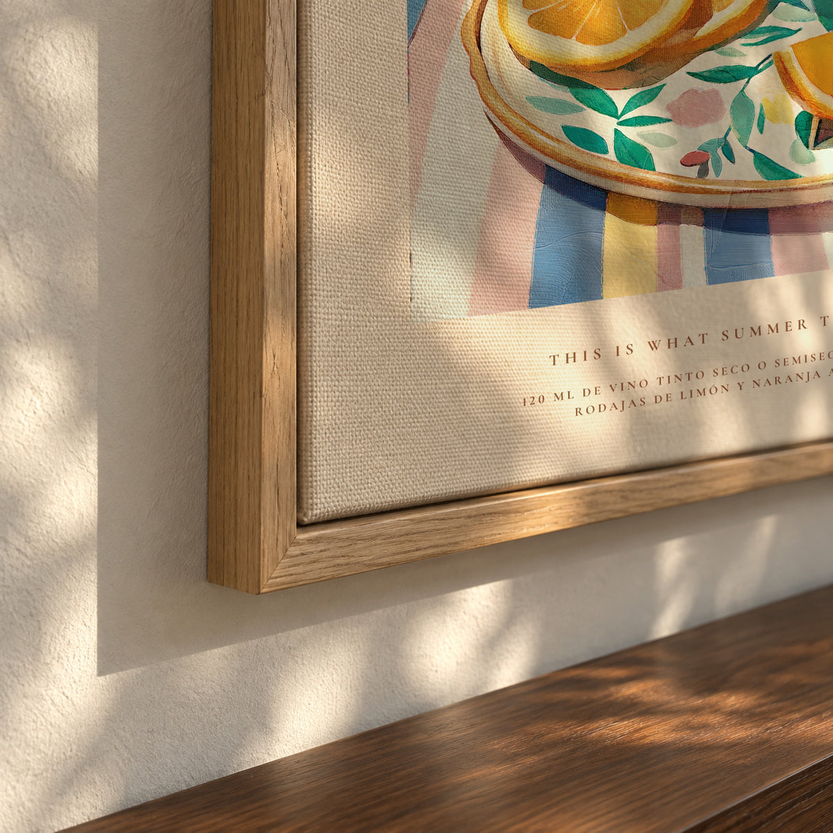 Tinto de Verano - Framed canvas detail