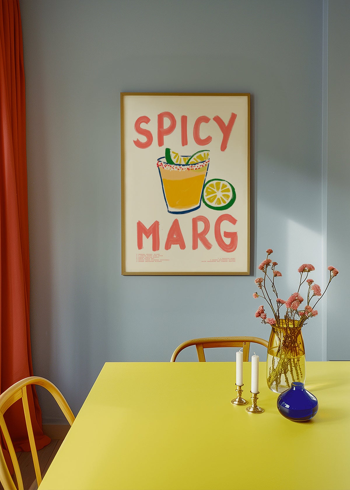 Cuadro de cocina con margarita ilustrada – Product3