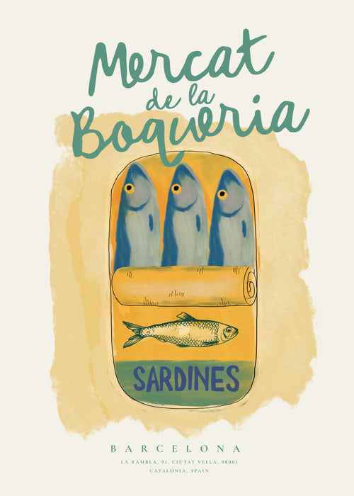 Mercat de la Boqueria - Obra sin marco