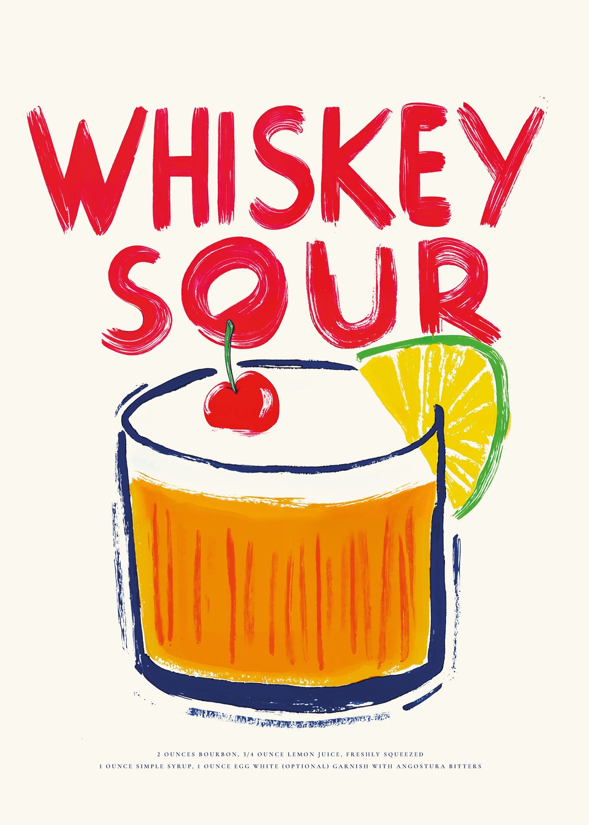 Whiskey Sour - Unframed art print
