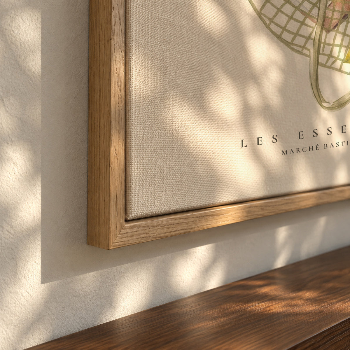 French Essentials - Framed canvas detail
