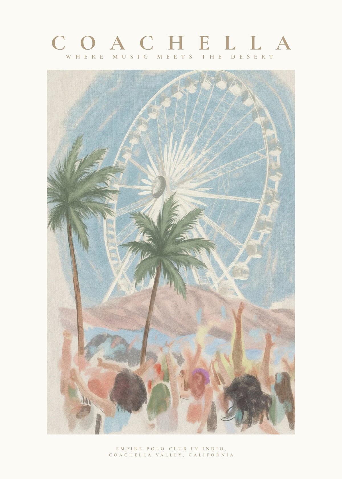 Coachella Valley Music - Unframed art print