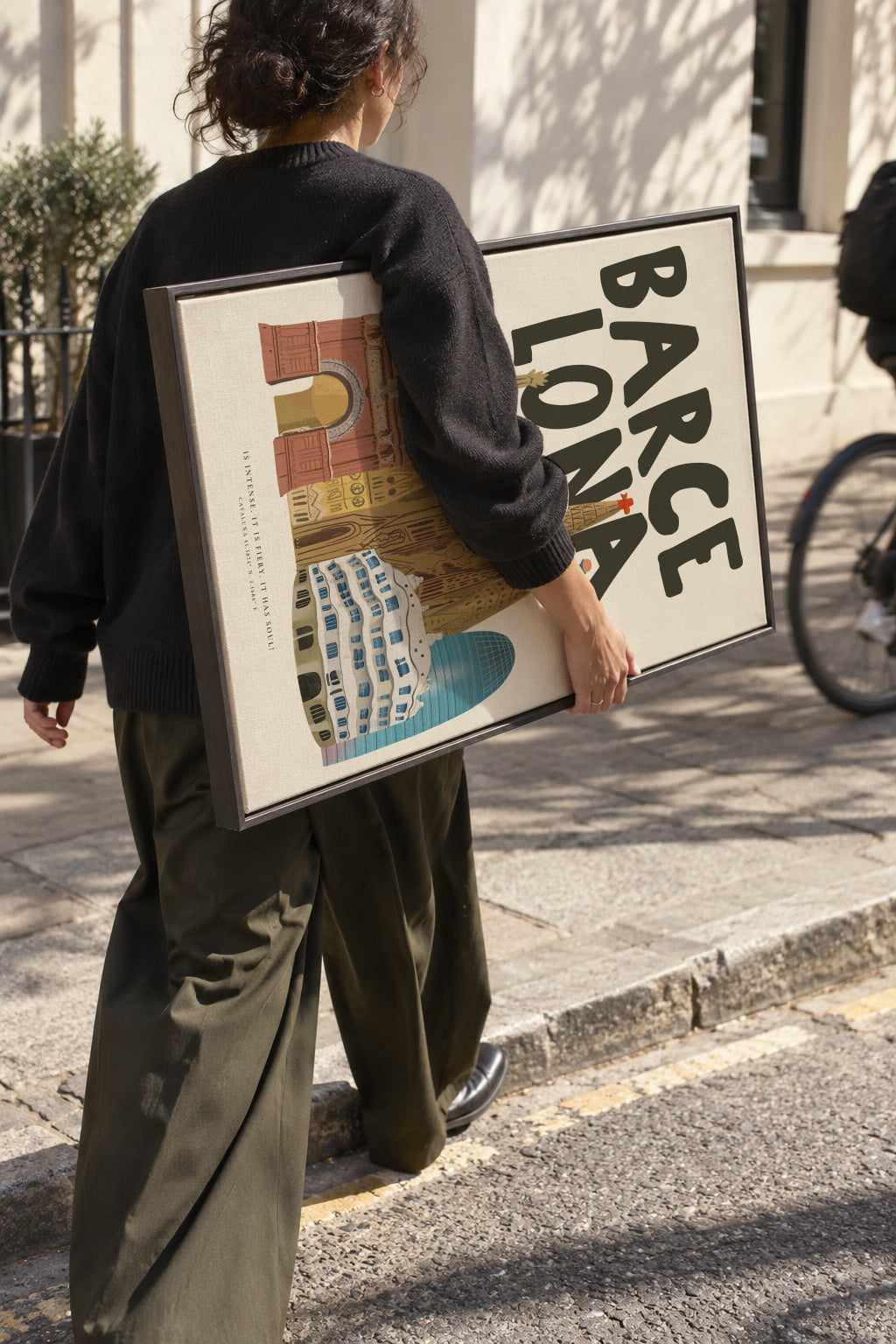 Barcelona Soul - Framed canvas in an interior