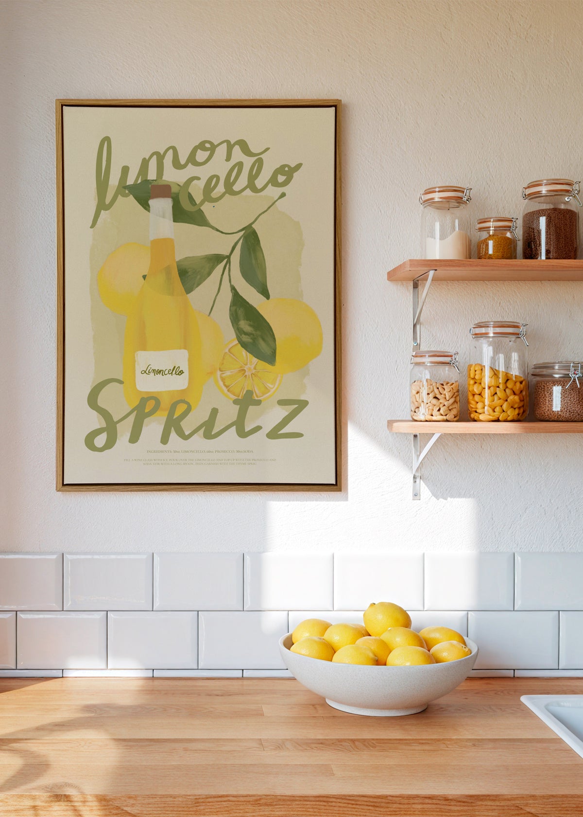 Limoncello Spritz - Framed canvas in an interior
