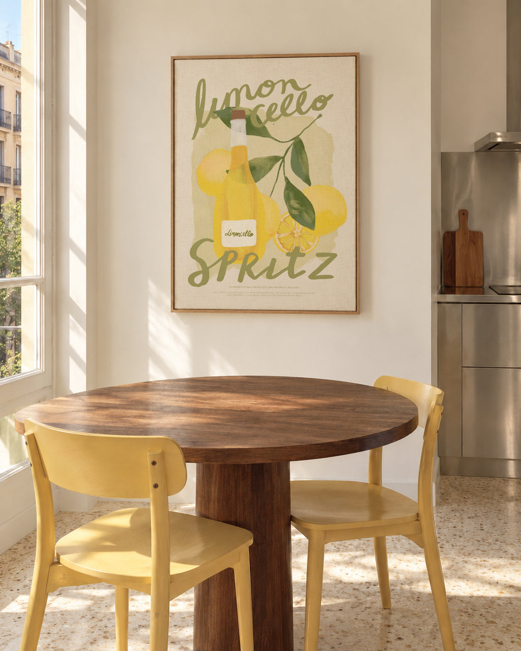 Limoncello Spritz - Framed canvas in an interior
