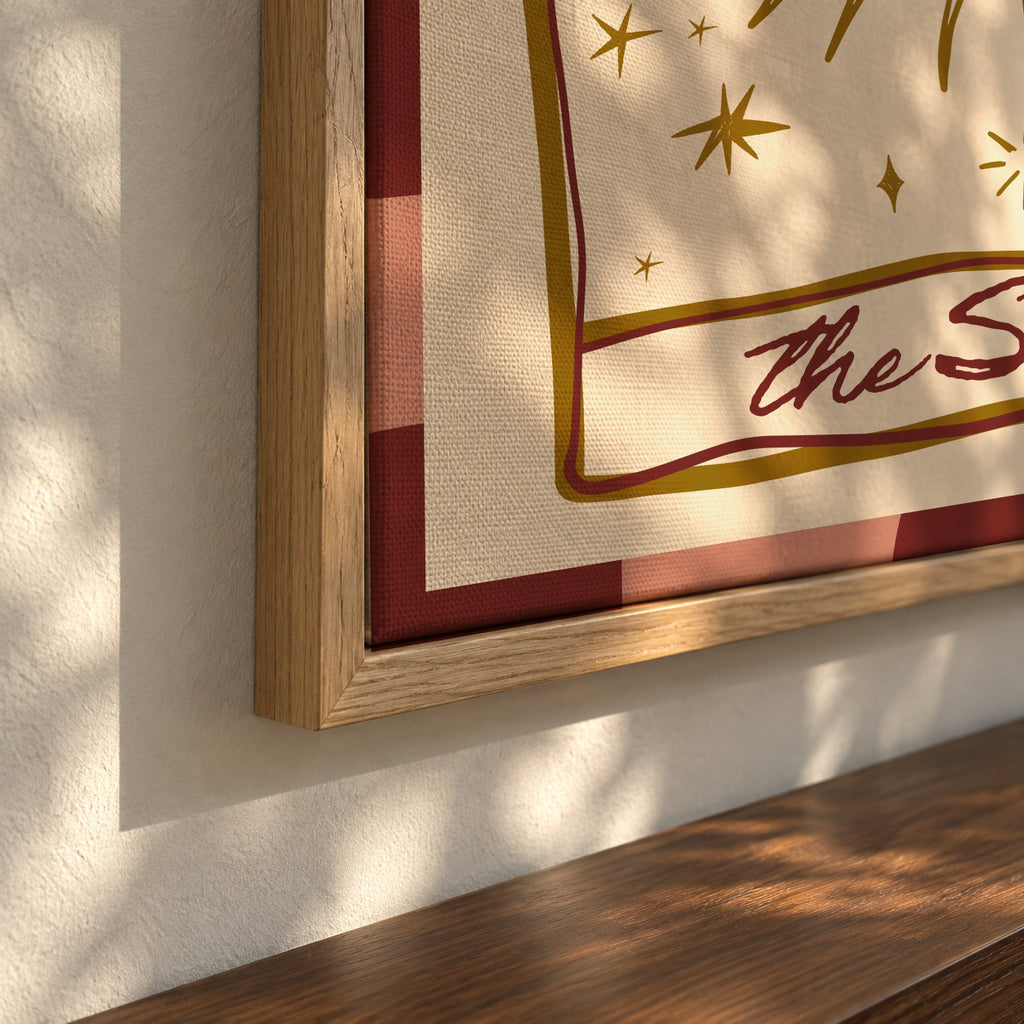 The Sun - Framed canvas detail